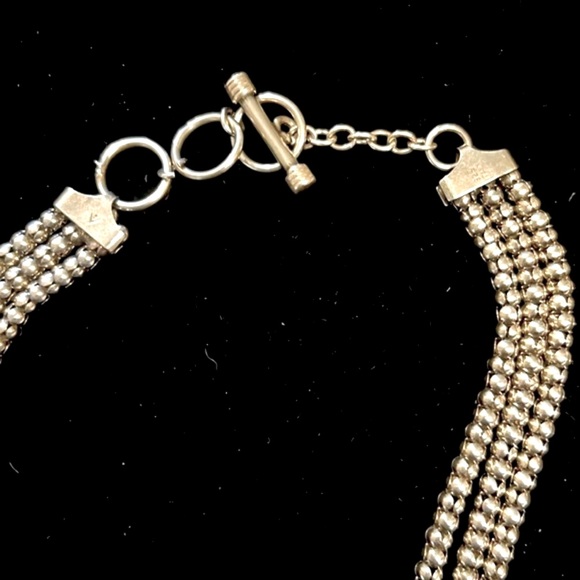 Silpada Vintage Sterling Silver Multi-strand Popcorn 18 Inch Necklace Price Firm - Picture 8 of 11